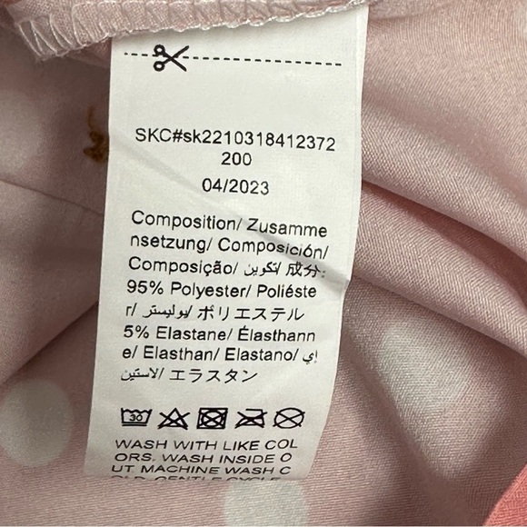 SHEIN Toddler Size 4Y Heart Polka Dot Dress Cap Sleeves Ruffles Belt Buttons - Picture 10 of 11